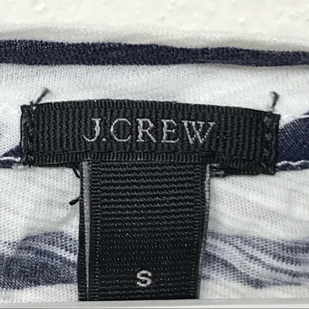J Crew floral striped tee size small style 44418 - Picture 6 of 7